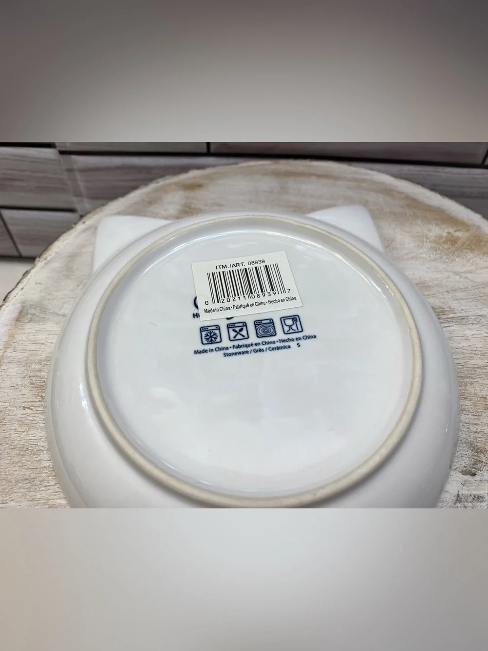Signature Pet🐱 🐱 Cute cat face dish Mint Green & White 5.5” set of 2 NWT
